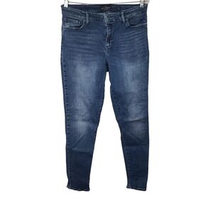 Lucky Brand Ava Super Skinny Denim Distressed Hem Jeans 10/30